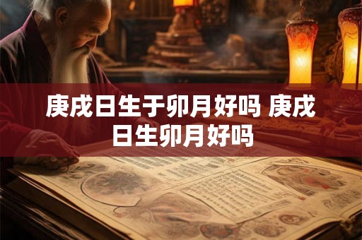 庚戌日生于卯月好吗 庚戌日生卯月好吗