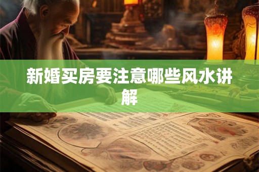 新婚买房要注意哪些风水讲解