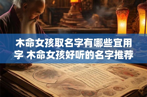 木命女孩取名字有哪些宜用字 木命女孩好听的名字推荐
