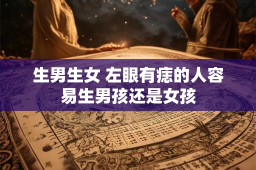生男生女 左眼有痣的人容易生男孩还是女孩