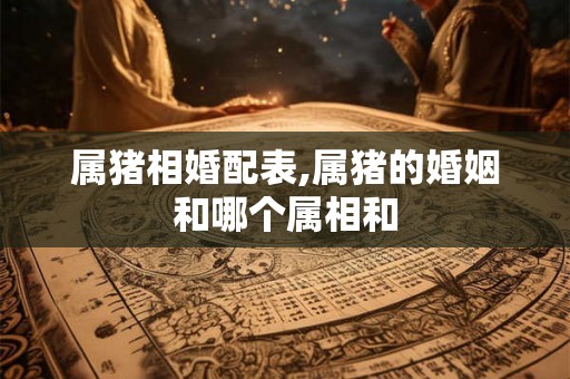 属猪相婚配表,属猪的婚姻和哪个属相和