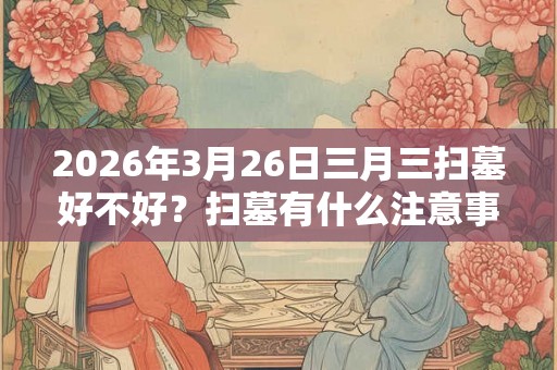 2026年3月26日三月三扫墓好不好？扫墓有什么注意事项？