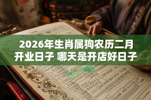 2026年生肖属狗农历二月开业日子 哪天是开店好日子