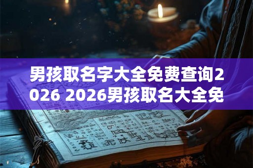 男孩取名字大全免费查询2026 2026男孩取名大全免费查询 男孩取名字大全免费查询2026 2026男孩取名大全免费查询
