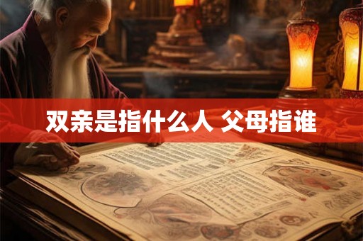 双亲是指什么人 父母指谁 双亲是指什么人 父母指谁