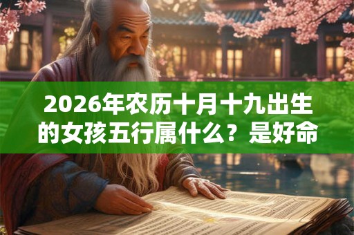 2026年农历十月十九出生的女孩五行属什么？是好命吗