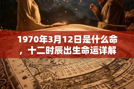 1970年3月12日是什么命，十二时辰出生命运详解