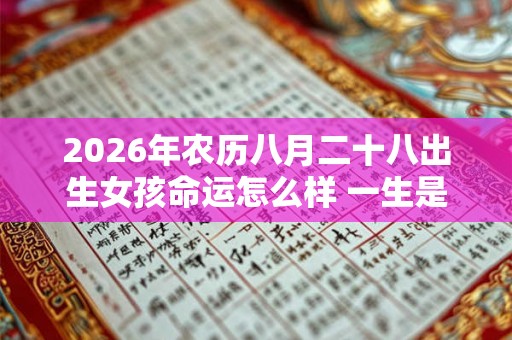 2026年农历八月二十八出生女孩命运怎么样 一生是吉是凶