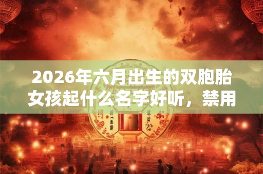 2026年六月出生的双胞胎女孩起什么名字好听,禁用什么字 2026年六月出生的双胞胎女孩起什么名字好听,禁用什么字