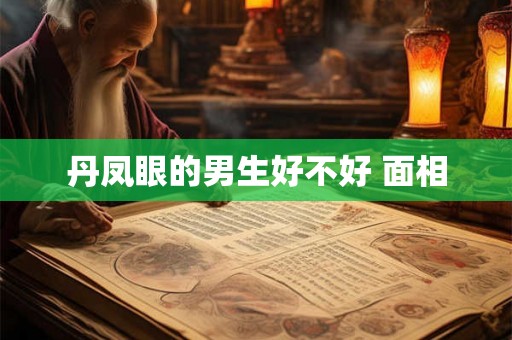 丹凤眼的男生好不好 面相