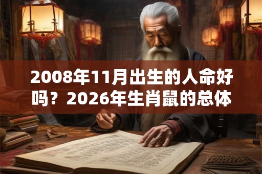 2008年11月出生的人命好吗？2026年生肖鼠的总体运势如何？