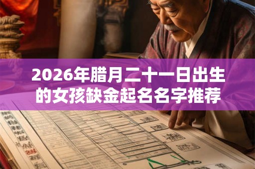 2026年腊月二十一日出生的女孩缺金起名名字推荐