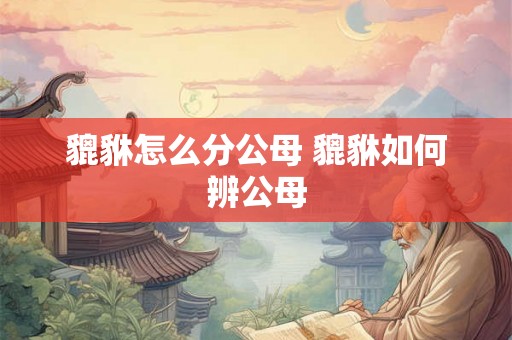 貔貅怎么分公母 貔貅如何辨公母
