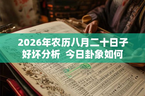 2026年农历八月二十日子好坏分析  今日卦象如何