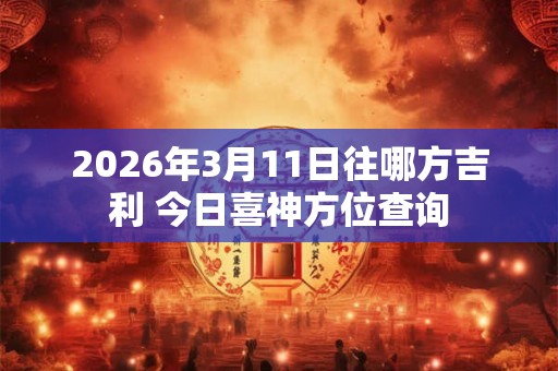 2026年3月11日往哪方吉利 今日喜神方位查询