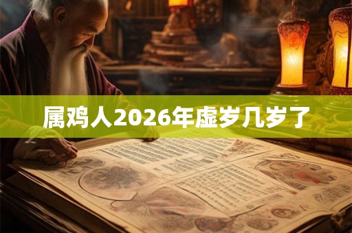 属鸡人2026年虚岁几岁了