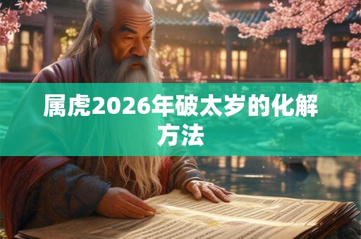 属虎2026年破太岁的化解方法
