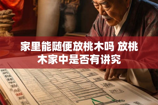 家里能随便放桃木吗 放桃木家中是否有讲究