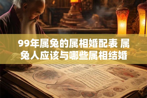 99年属兔的属相婚配表 属兔人应该与哪些属相结婚