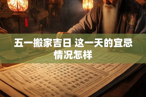 五一搬家吉日 这一天的宜忌情况怎样