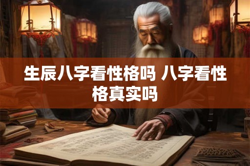 生辰八字看性格吗 八字看性格真实吗