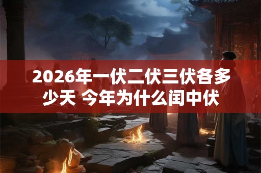 2026年一伏二伏三伏各多少天 今年为什么闰中伏