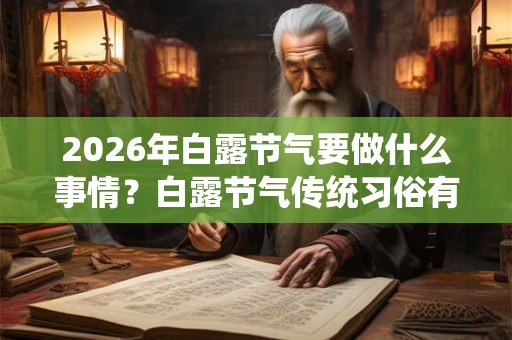 2026年白露节气要做什么事情？白露节气传统习俗有哪些？