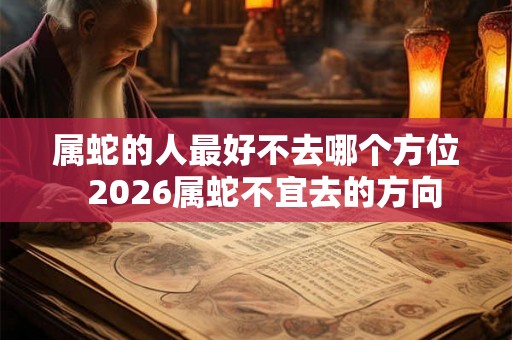 属蛇的人最好不去哪个方位  2026属蛇不宜去的方向