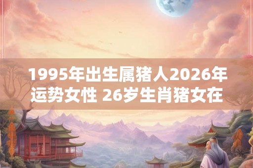 1995年出生属猪人2026年运势女性 26岁生肖猪女在2026年运气如何