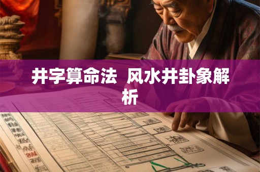 井字算命法  风水井卦象解析