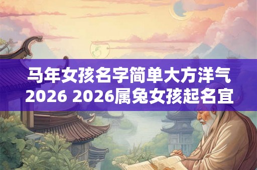 马年女孩名字简单大方洋气2026 2026属兔女孩起名宜用字