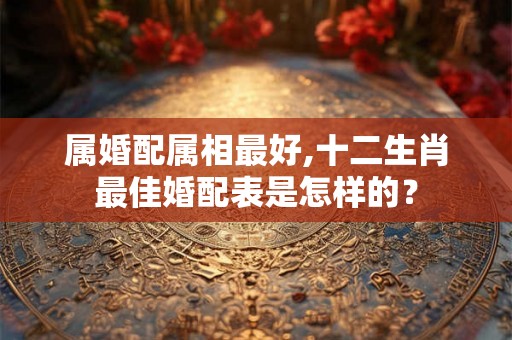 属婚配属相最好,十二生肖最佳婚配表是怎样的? 属婚配属相最好,十二生肖最佳婚配表是怎样的?