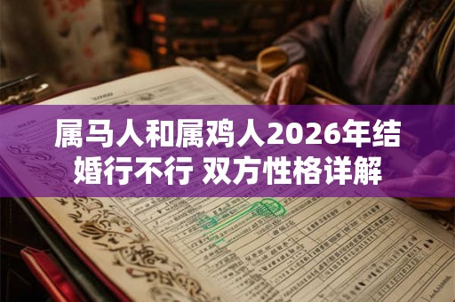 属马人和属鸡人2026年结婚行不行 双方性格详解