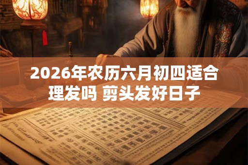 2026年农历六月初四适合理发吗 剪头发好日子