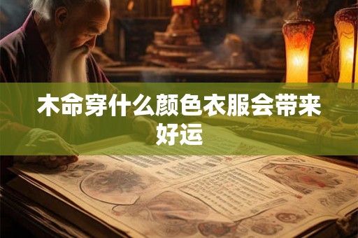 木命穿什么颜色衣服会带来好运