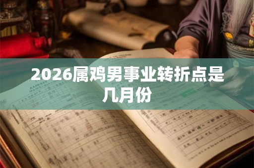 2026属鸡男事业转折点是几月份