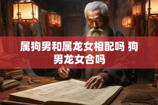 属狗男和属龙女相配吗 狗男龙女合吗