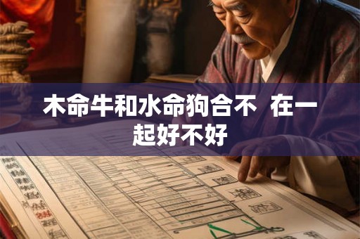 木命牛和水命狗合不  在一起好不好