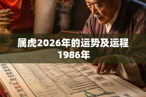 属虎2026年的运势及运程1986年