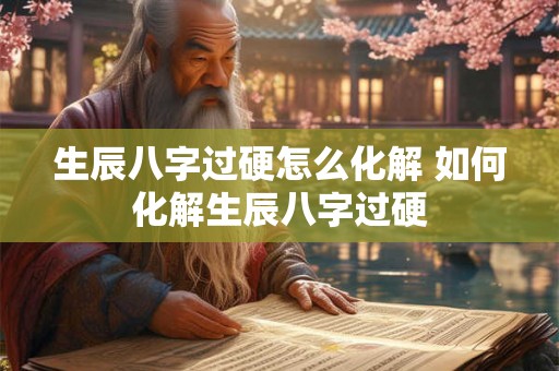 生辰八字过硬怎么化解 如何化解生辰八字过硬 生辰八字过硬怎么化解 如何化解生辰八字过硬