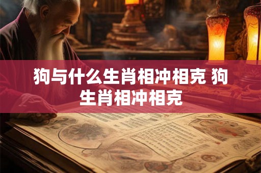 狗与什么生肖相冲相克 狗生肖相冲相克