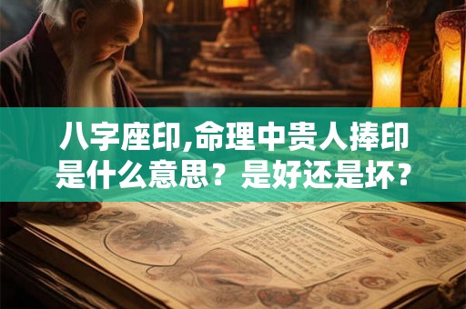 八字座印,命理中贵人捧印是什么意思？是好还是坏？