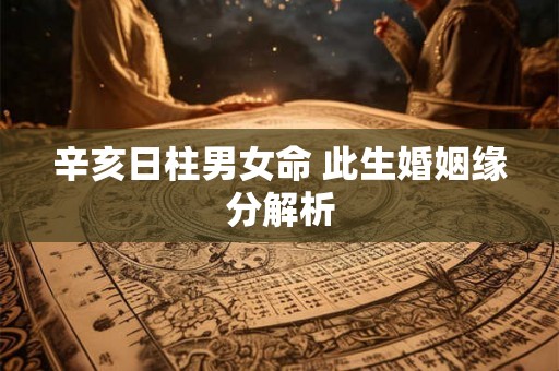 辛亥日柱男女命 此生婚姻缘分解析