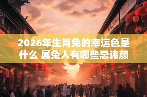 2026年生肖兔的幸运色是什么 属兔人有哪些忌讳颜色