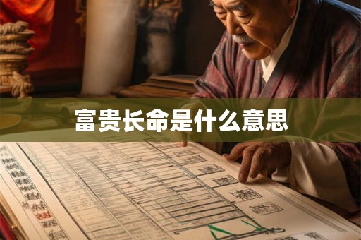 富贵长命是什么意思