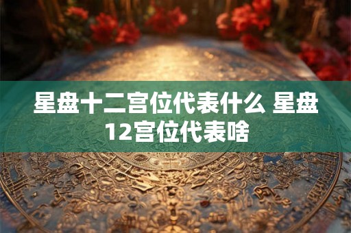 星盘十二宫位代表什么 星盘12宫位代表啥 星盘十二宫位代表什么 星盘12宫位代表啥