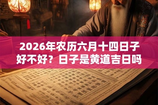 2026年农历六月十四日子好不好?日子是黄道吉日吗? 2026年农历六月十四日子好不好?日子是黄道吉日吗?
