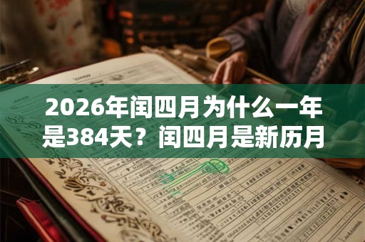2026年闰四月为什么一年是384天?闰四月是新历月份还是农历月份? 2026年闰四月为什么一年是384天?闰四月是新历月份还是农历月份?