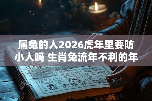 属兔的人2026虎年里要防小人吗 生肖兔流年不利的年份