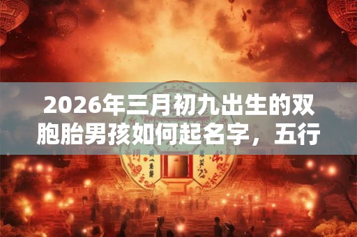 2026年三月初九出生的双胞胎男孩如何起名字,五行属什么 2026年三月初九出生的双胞胎男孩如何起名字,五行属什么